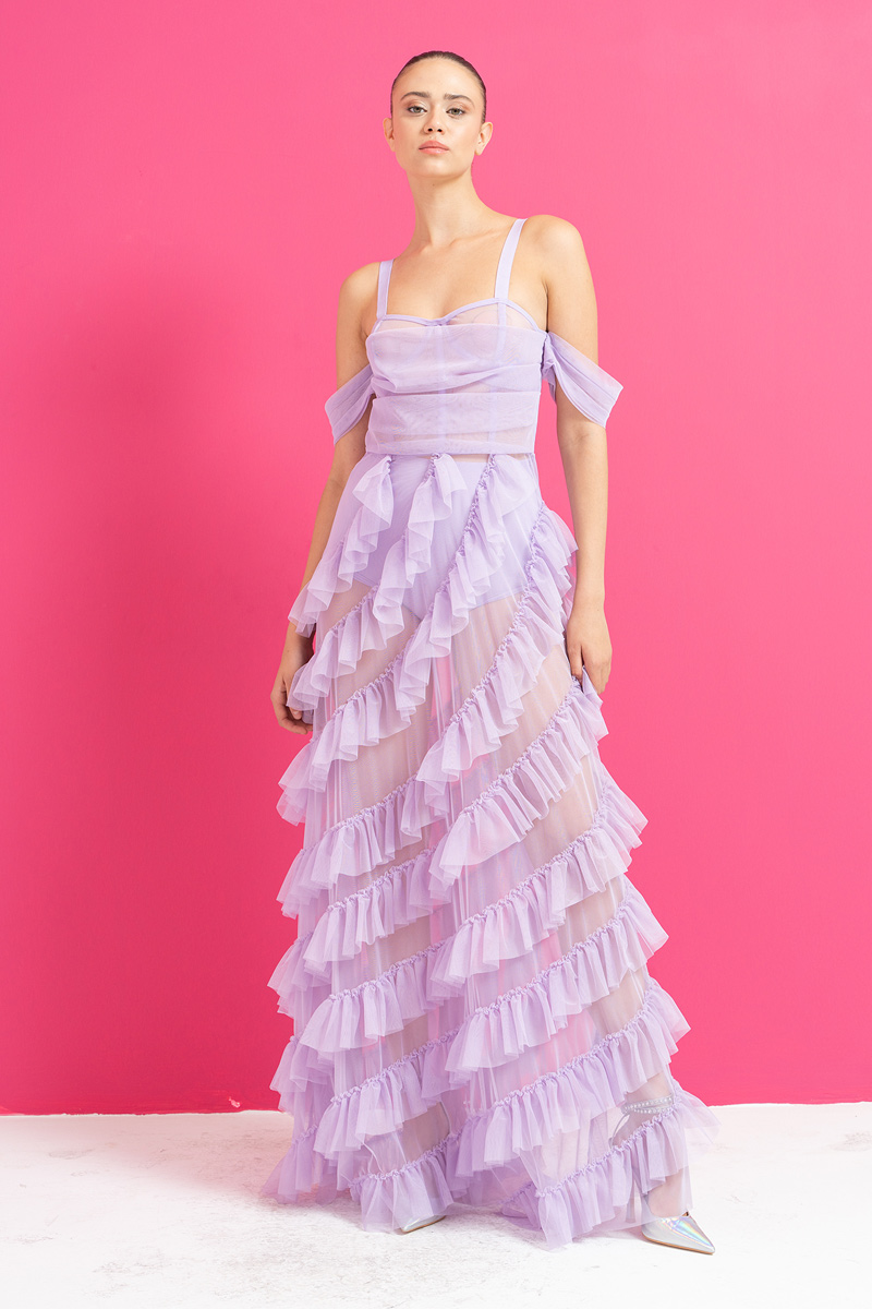 Wholesale Bella Style Lilac Dress