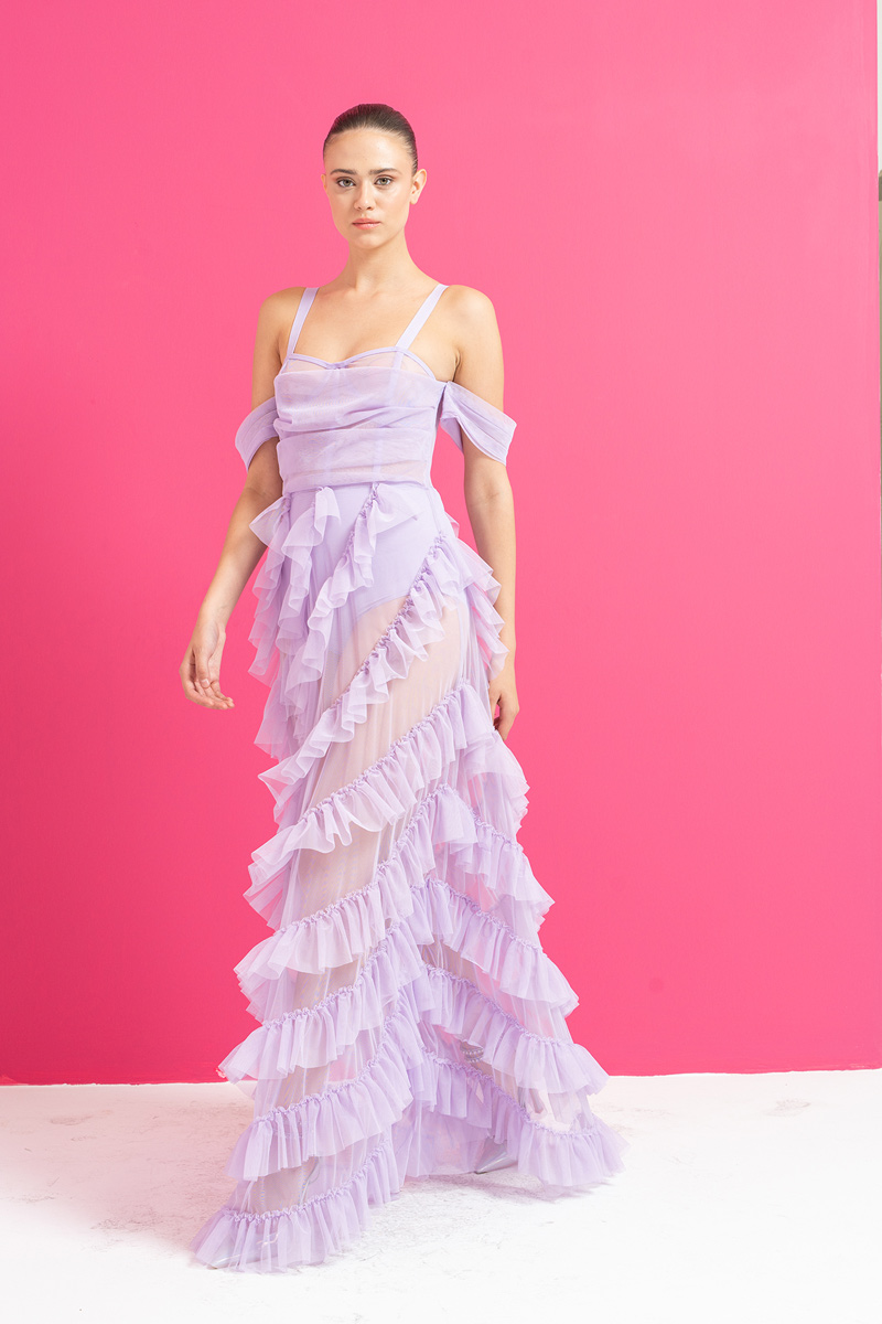 Wholesale Bella Style Lilac Dress