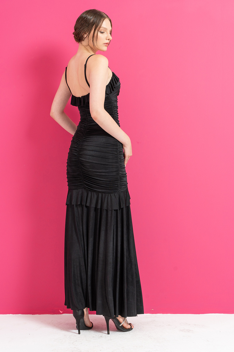 Black Rose-Accent Cami Dress