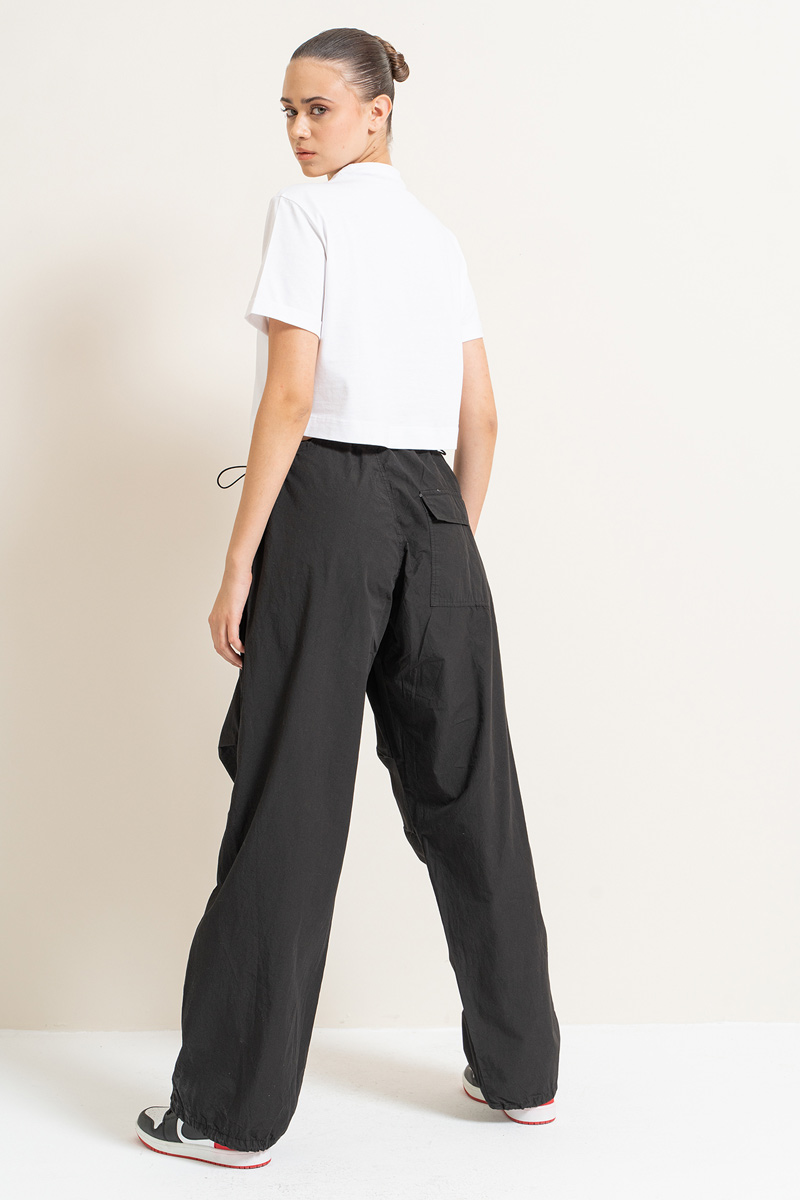 Black Waistband Pants with Cargo Pockets