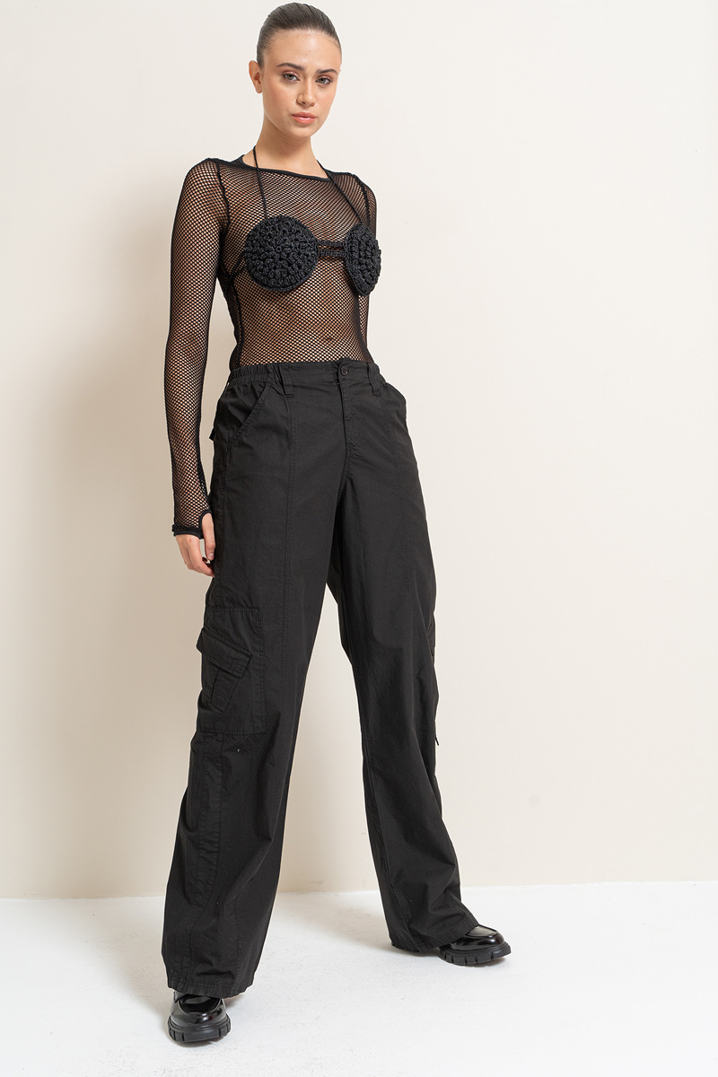 Black Pants with Cargo Pockets