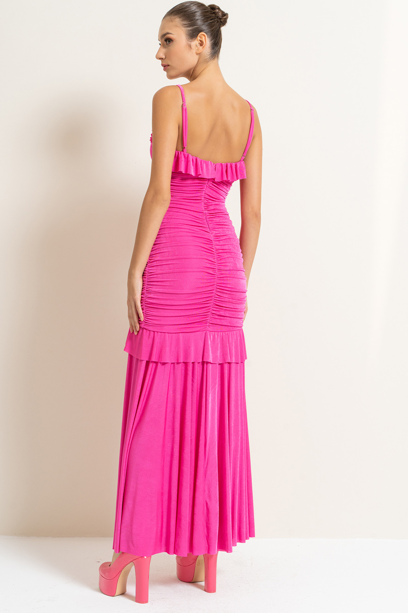 Wholesale New Fuschia Rose-Accent Cami Dress