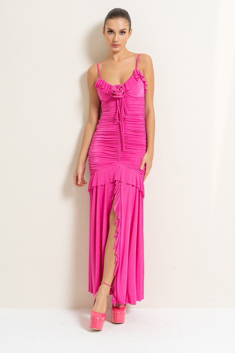 Wholesale New Fuschia Rose-Accent Cami Dress