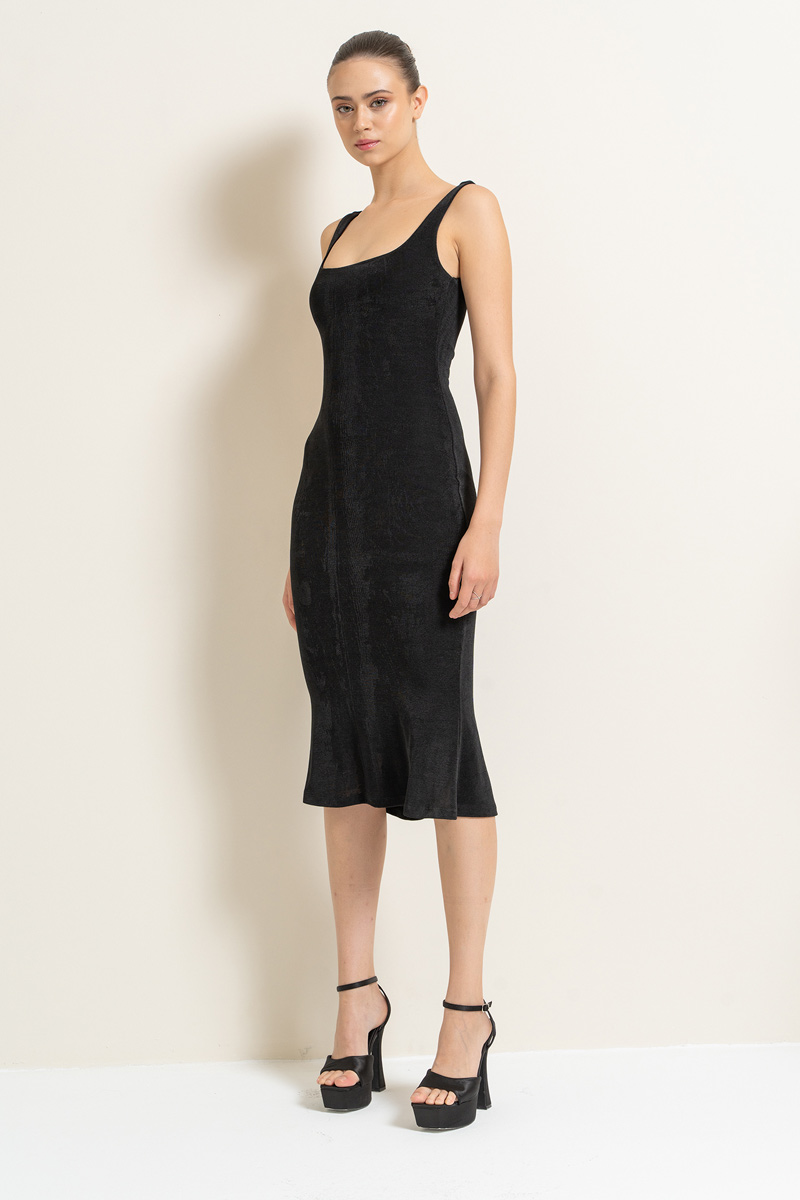 Black Cami Midi Dress