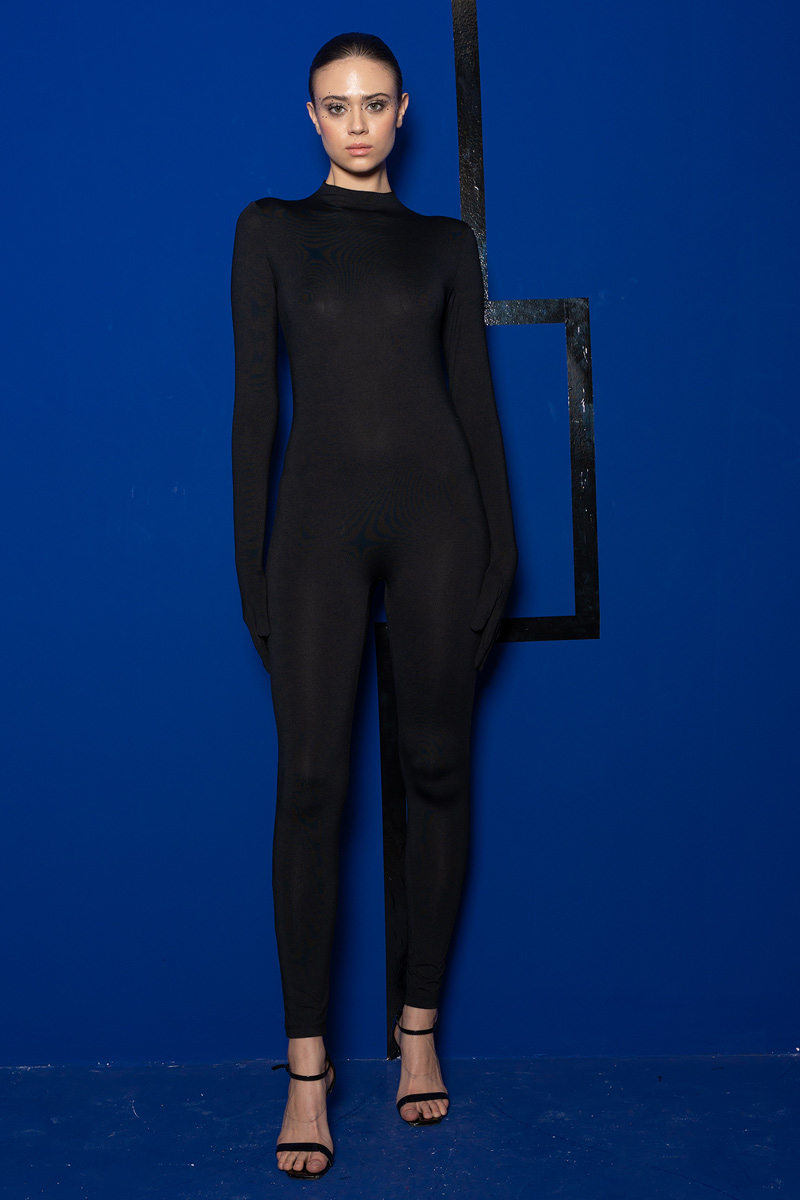 Wholesale Black Catsuit with Gloves