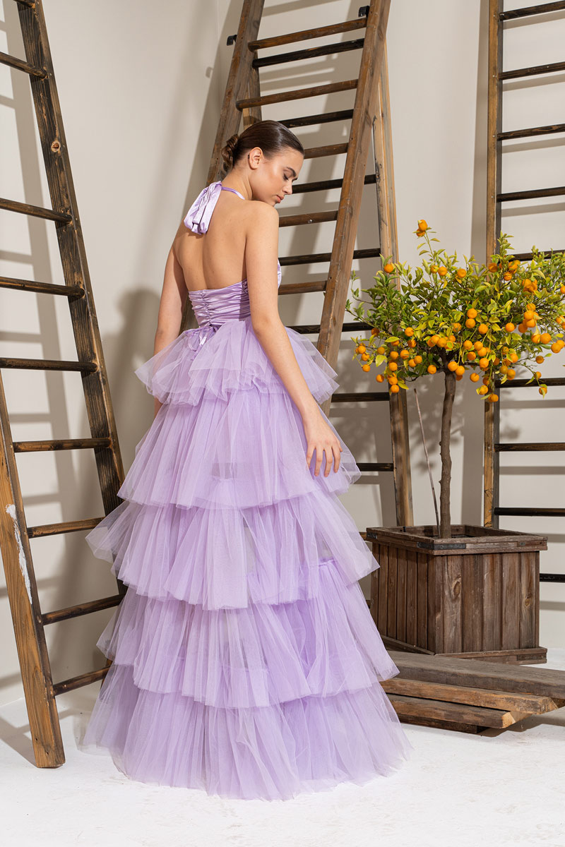 Wholesale New Lilac Mini Tulle Skirt