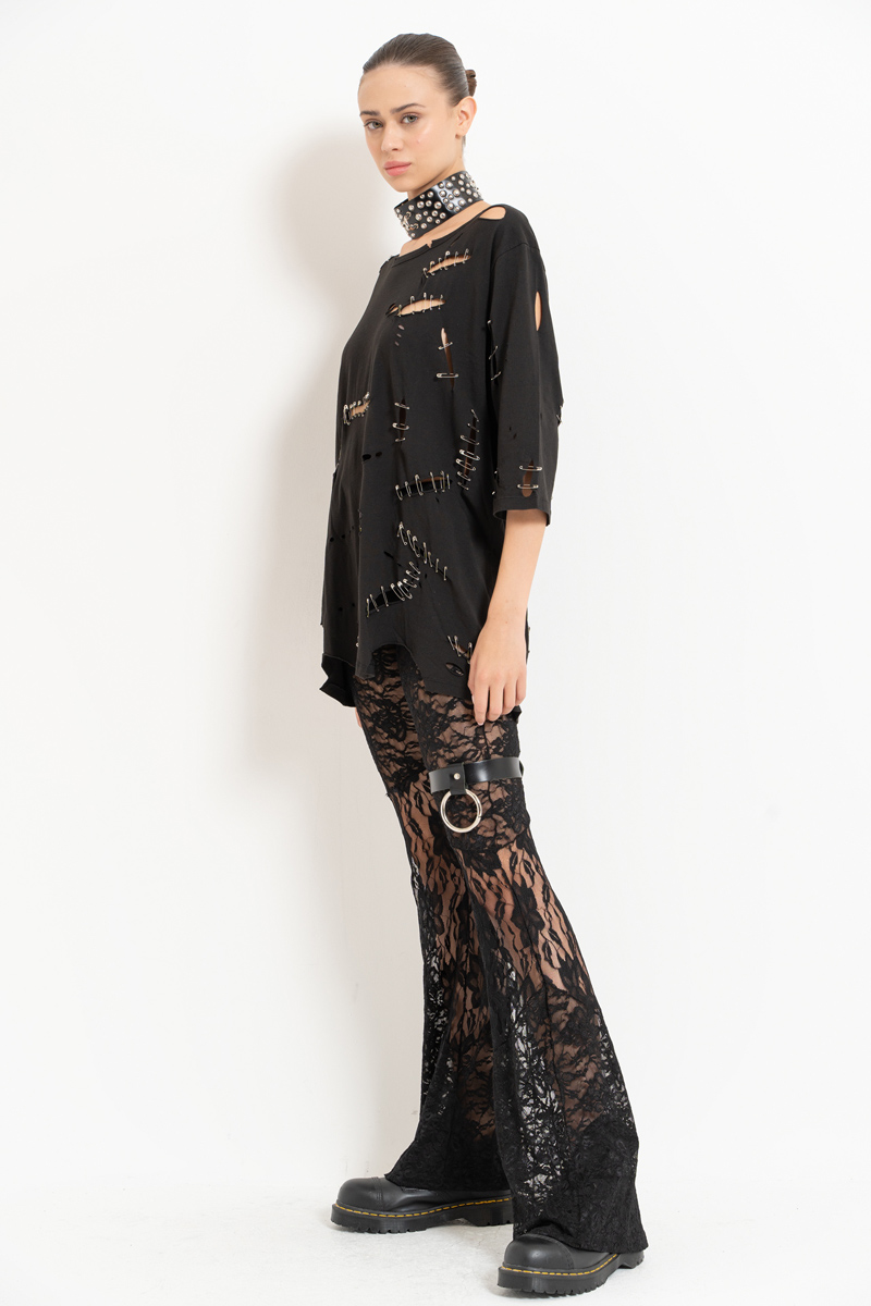 Wholesale Black Lace Pants