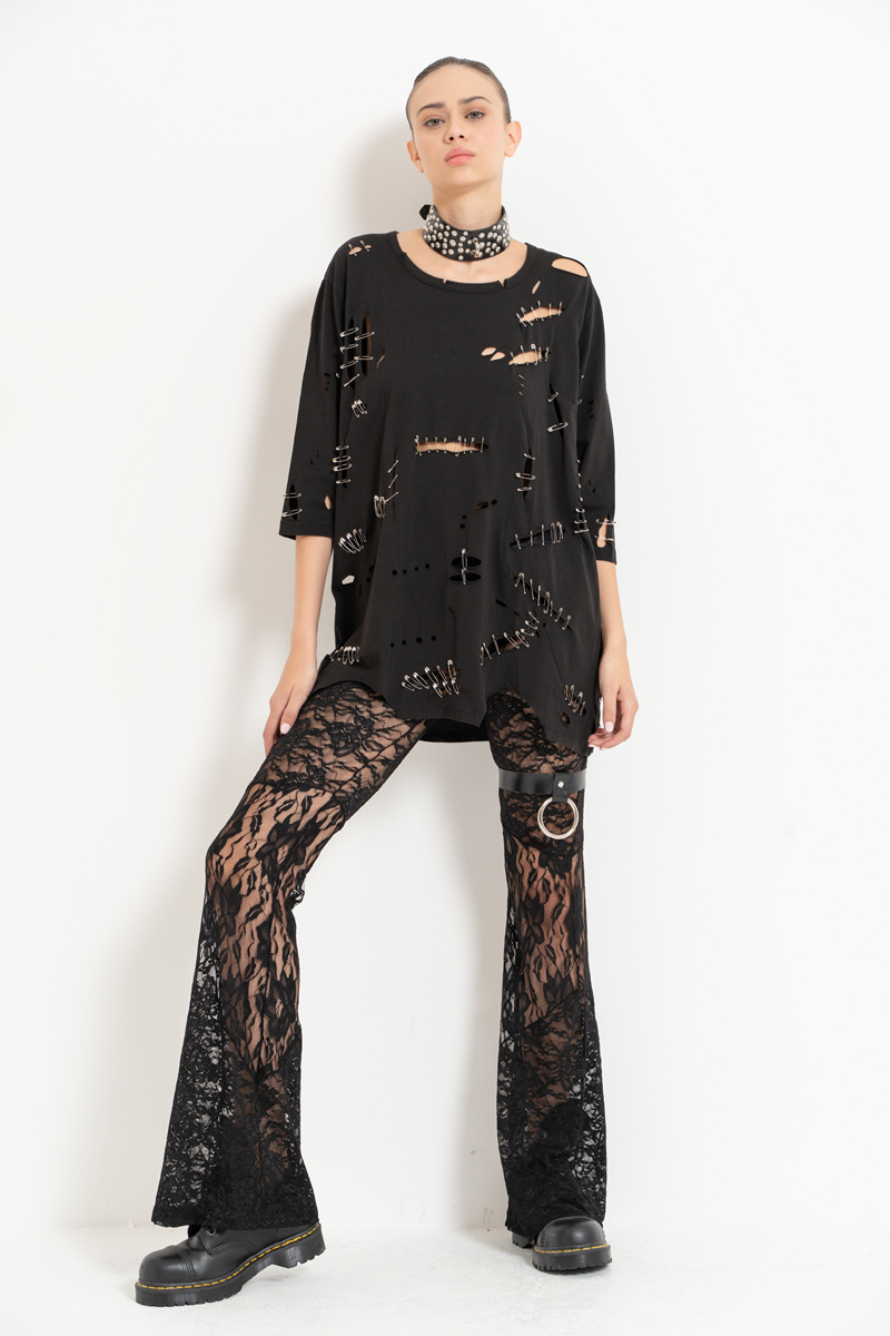 Wholesale Black Lace Pants