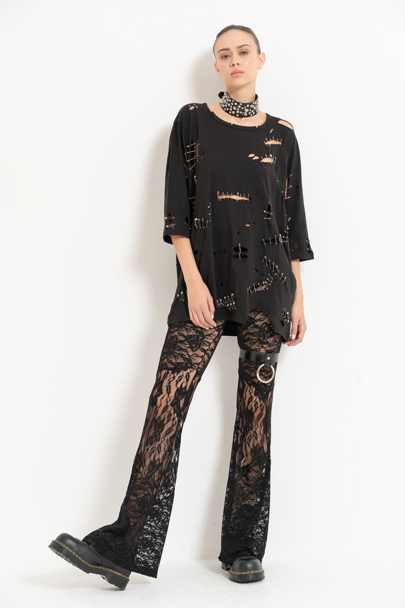 Wholesale Black Lace Pants