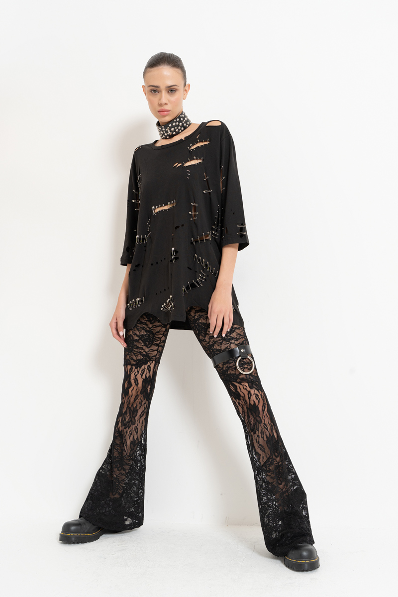 Wholesale Black Lace Pants