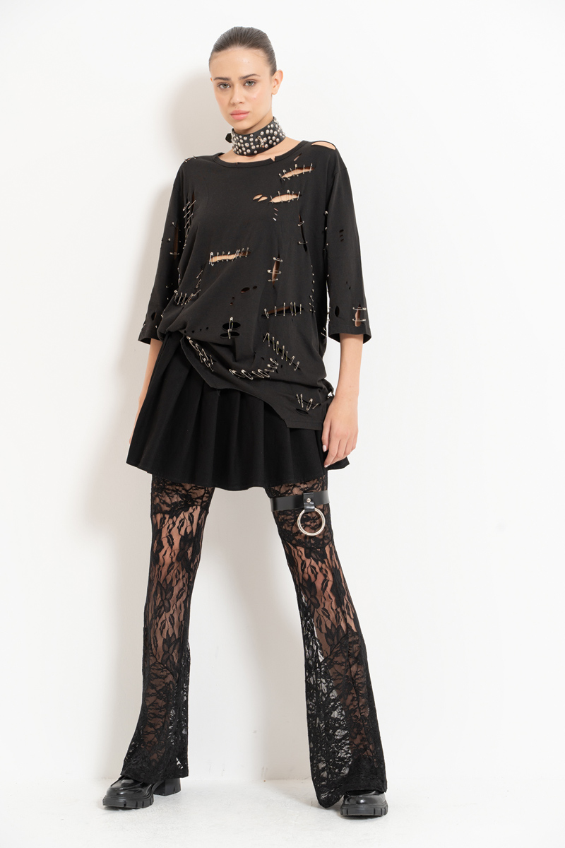 Wholesale Black Lace Pants