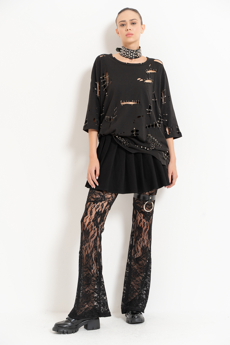 Wholesale Black Lace Pants