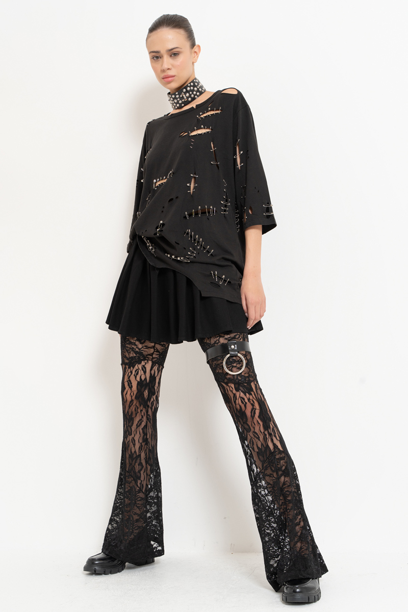 Wholesale Black Lace Pants