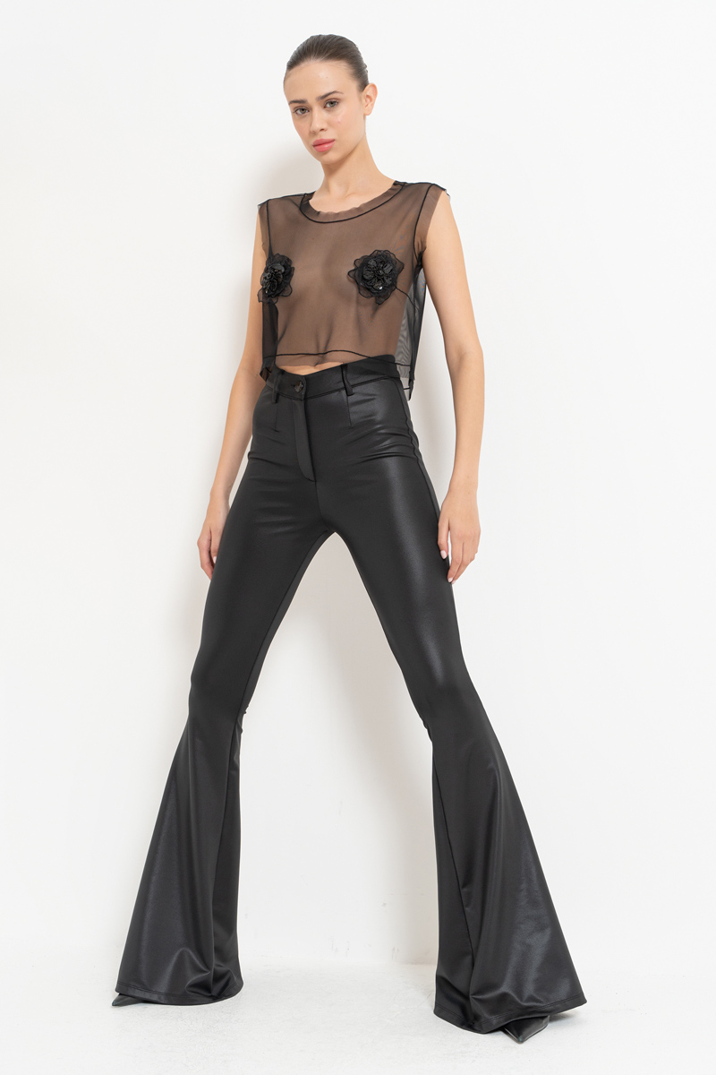 Black Flare Pants