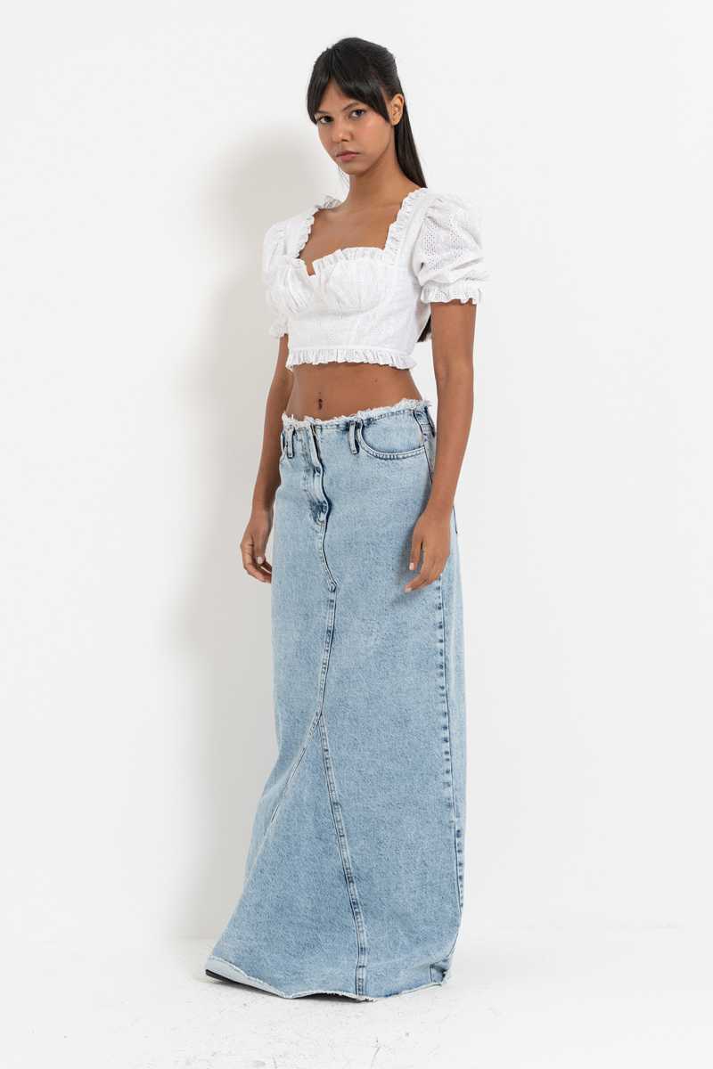 Offwhite Crochet Crop Top