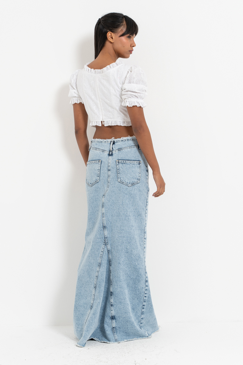 Offwhite Crochet Crop Top