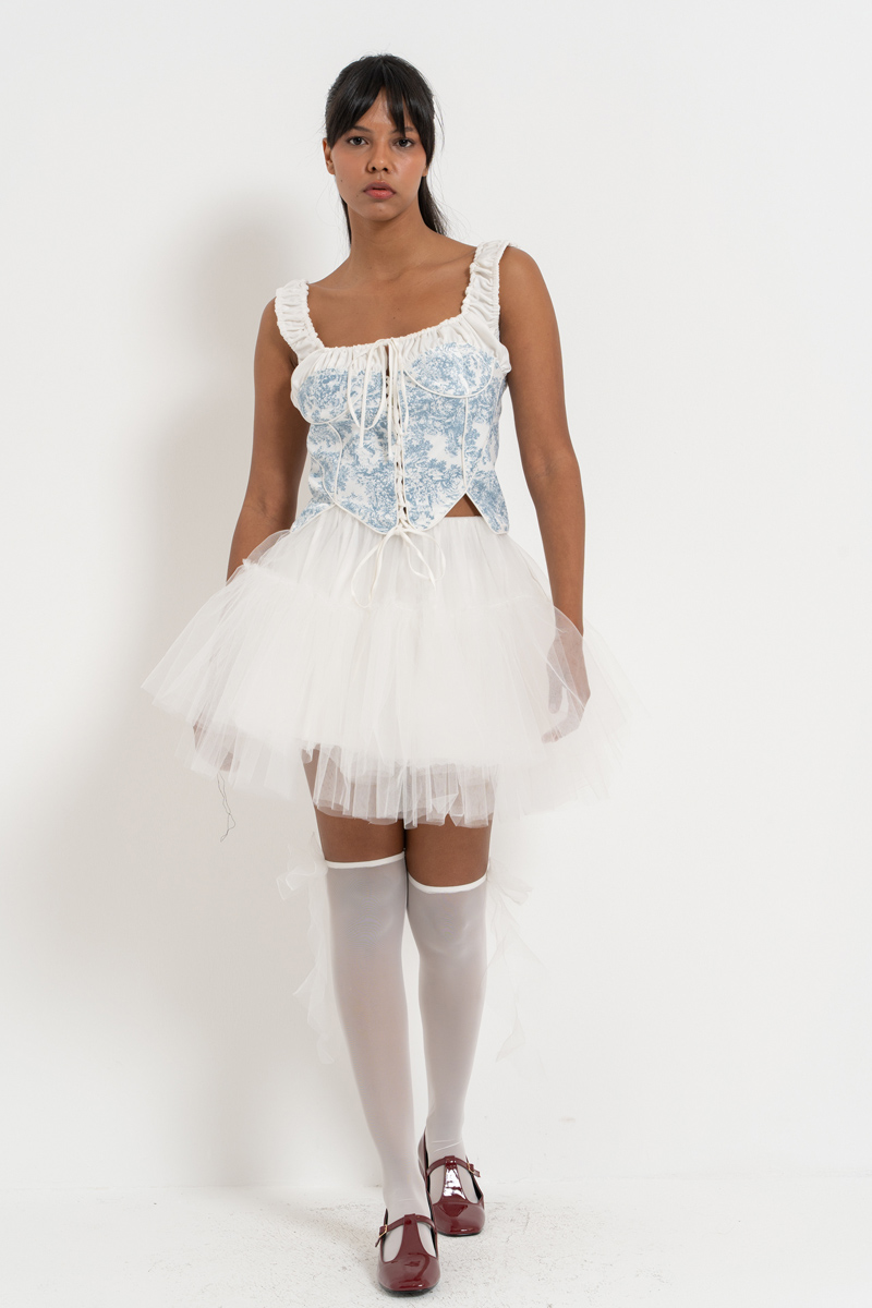 Wholesale Offwhite Mini Tutu Skirt