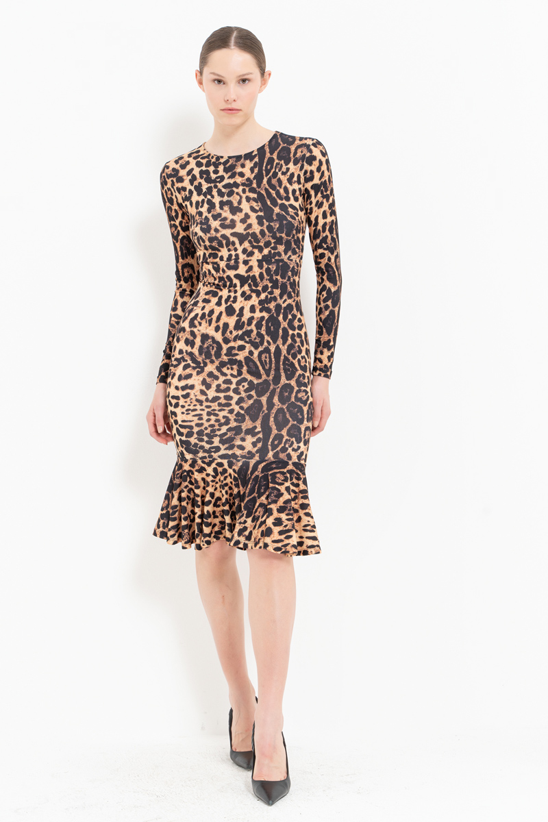 HUSTLA LEOPARD DRESS