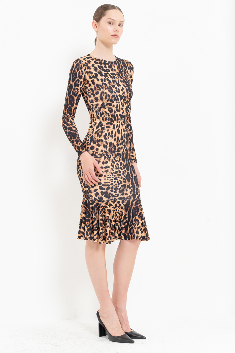 HUSTLA LEOPARD DRESS