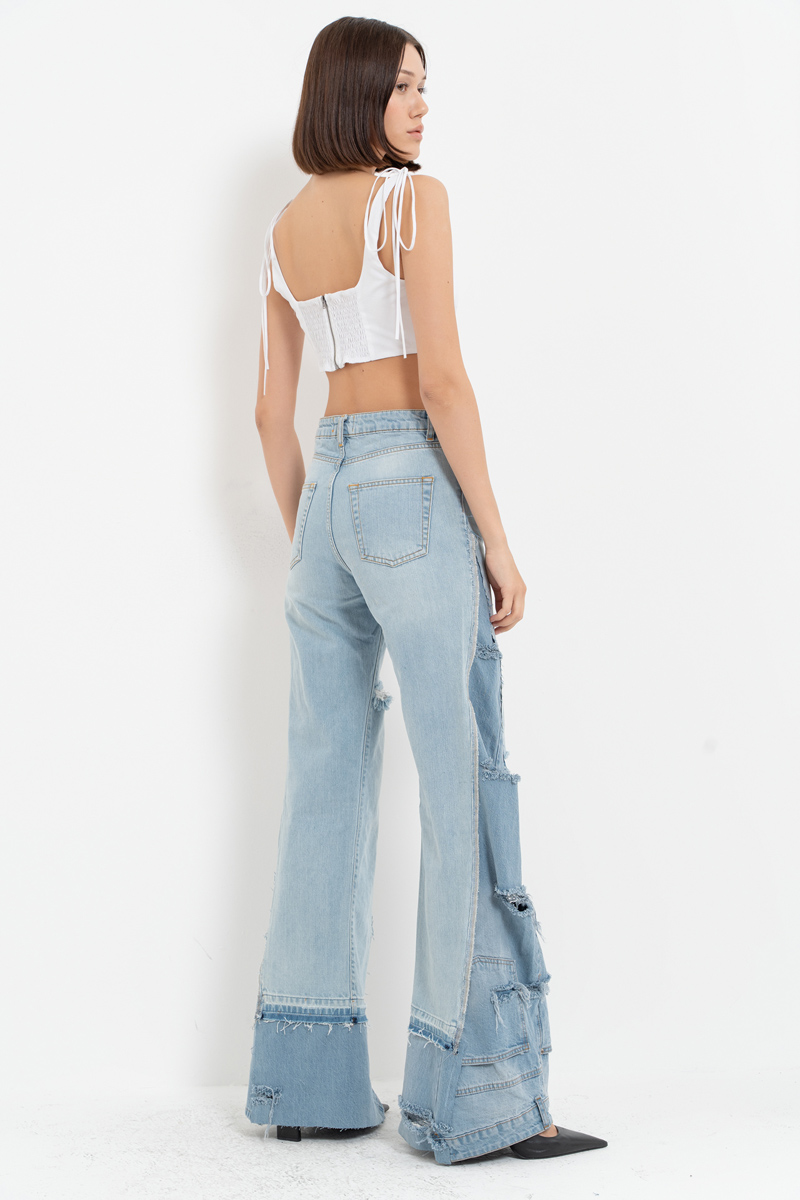 Offwhite Poplin Cami Mini Top