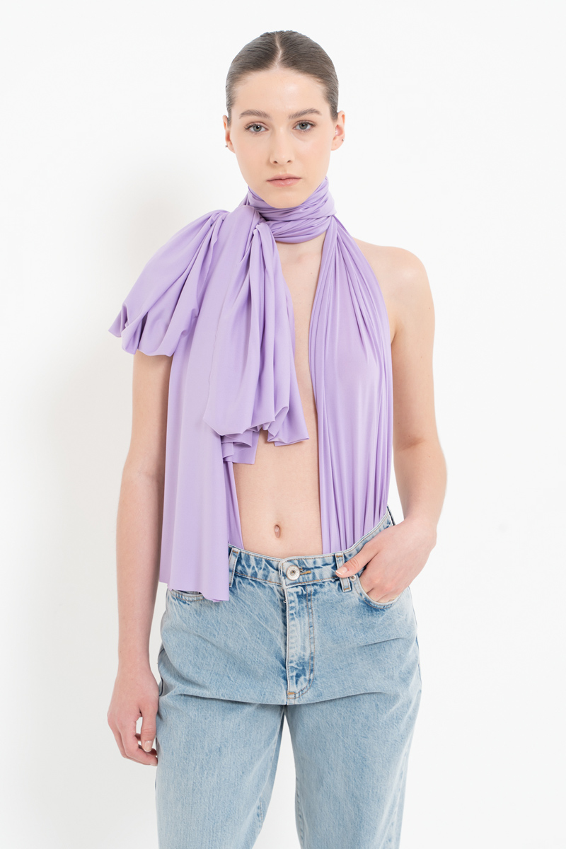 New Lilac Multi-Tie Bodysuit