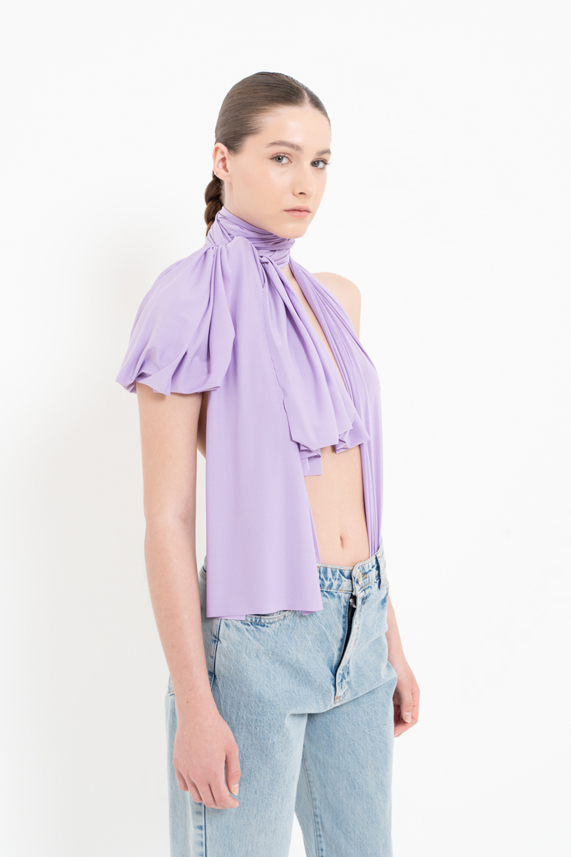 New Lilac Multi-Tie Bodysuit