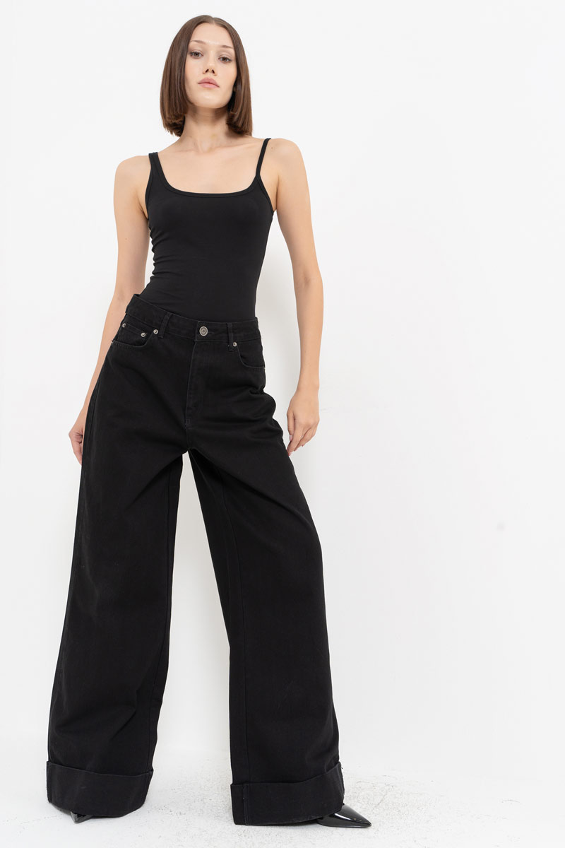 Wholesale Black Loose-Fit Jeans