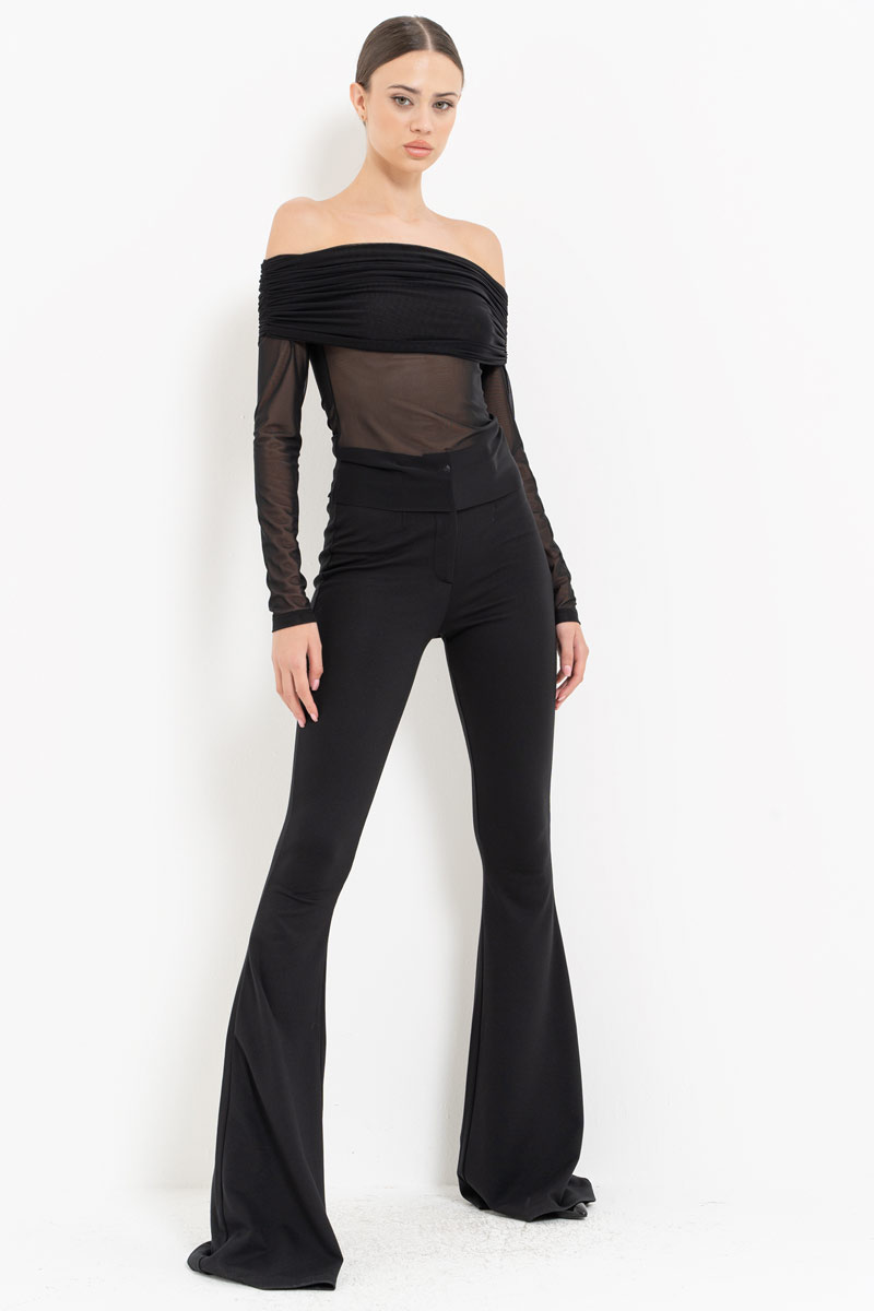 Wholesale Black Flare Pants