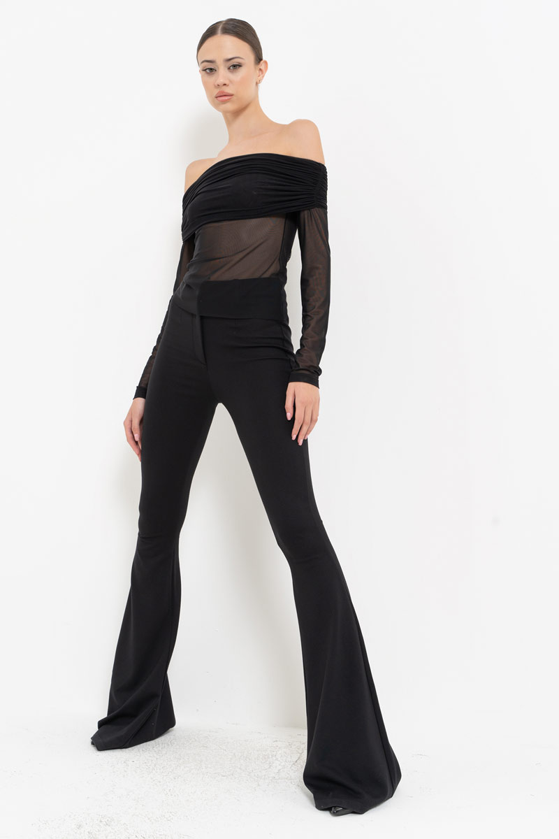 Wholesale Black Flare Pants