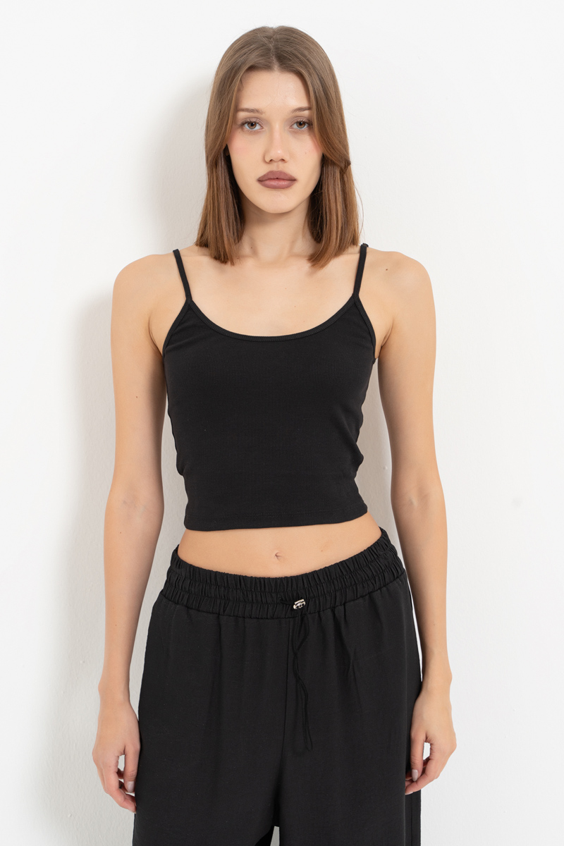 Black Crop Cami