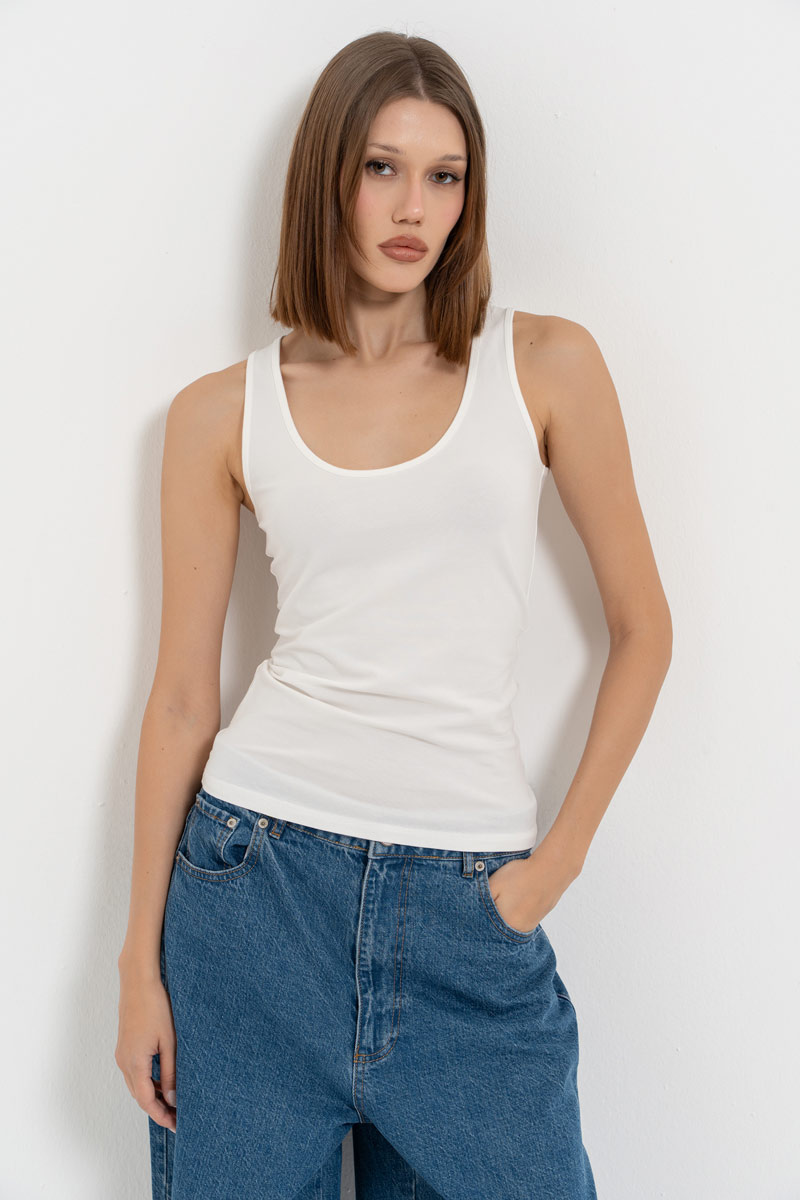 Basic White  Tank Top