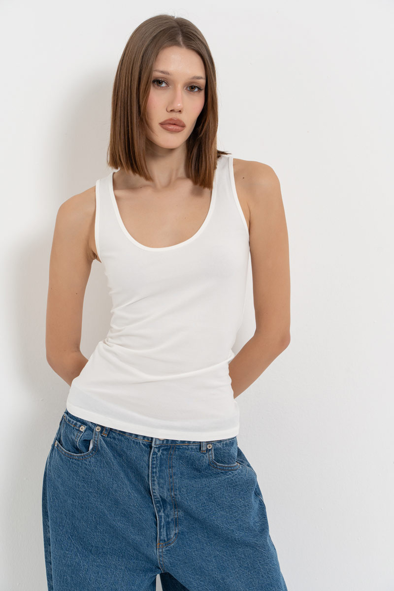 Basic White  Tank Top