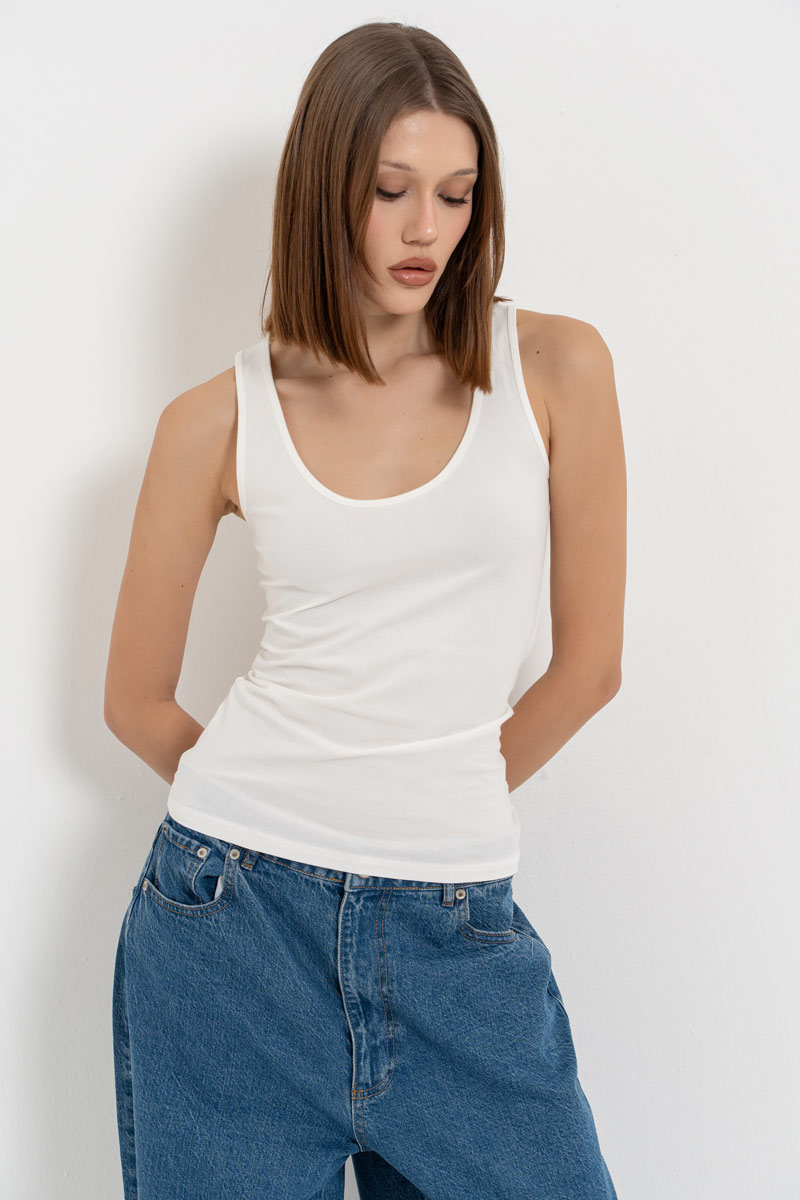 Basic Offwhite  Tank Top