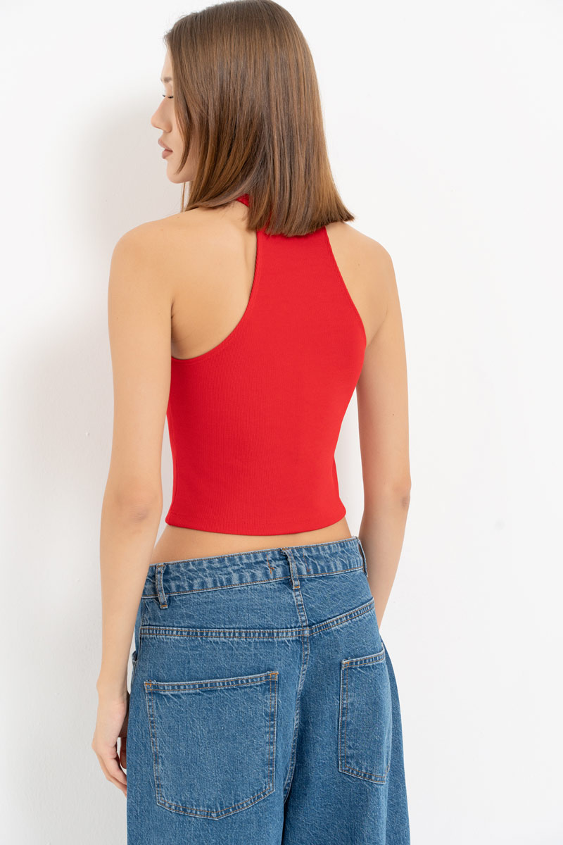 Red Halter Top