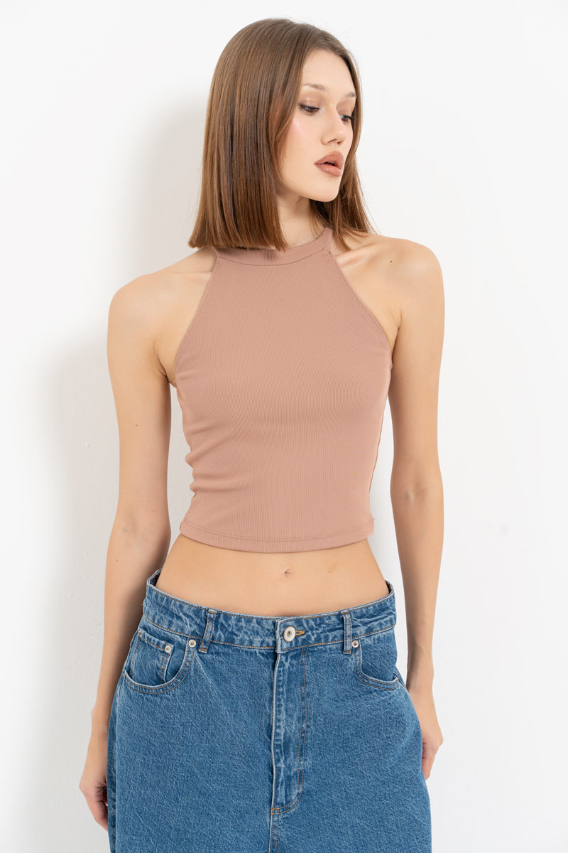 Caramel Halter Top