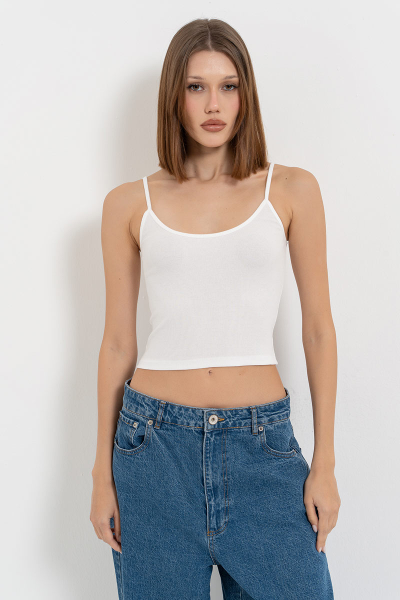 Offwhite Crop Cami