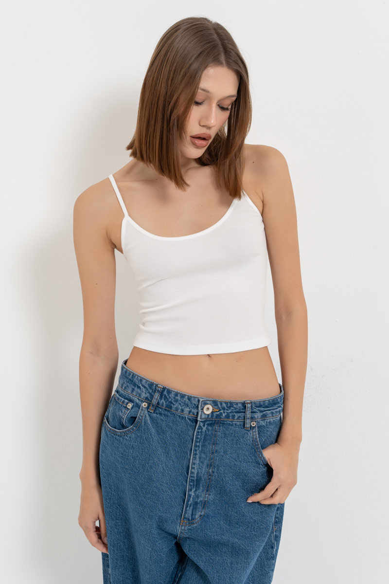 Offwhite Crop Cami