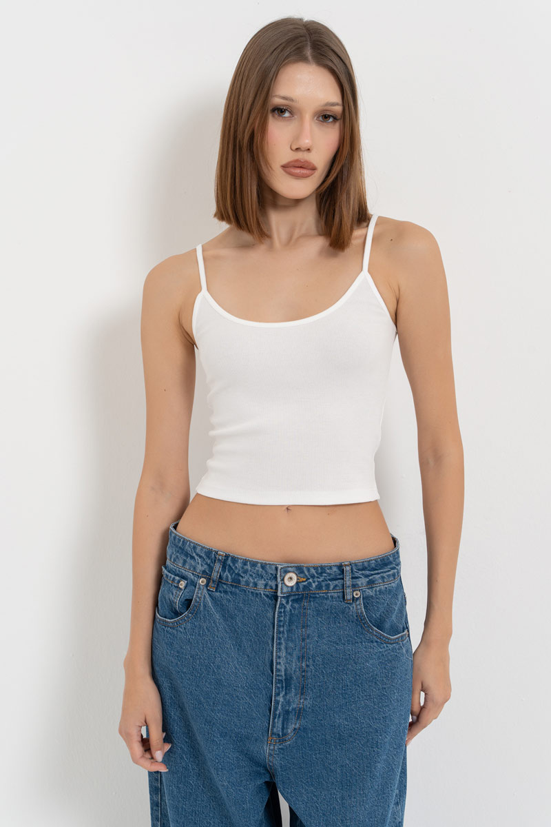 Offwhite Crop Cami