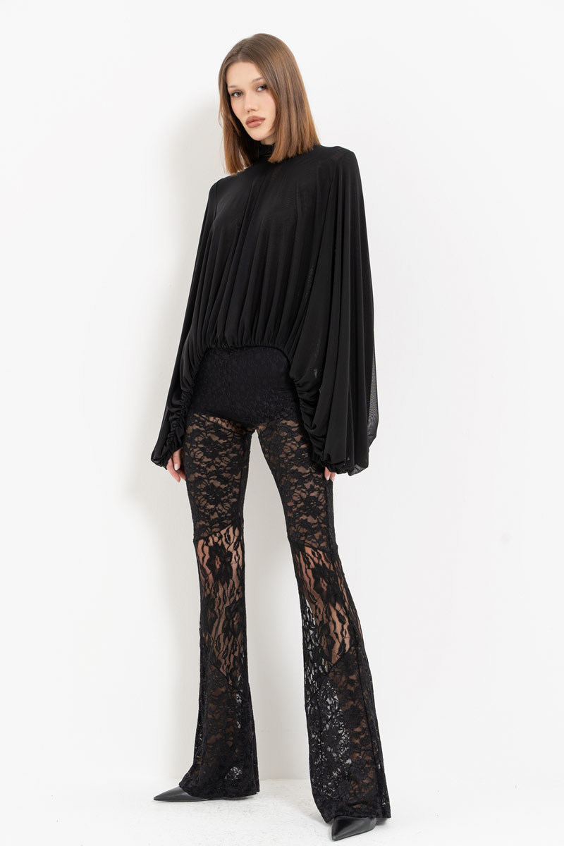 Black Lace Pants