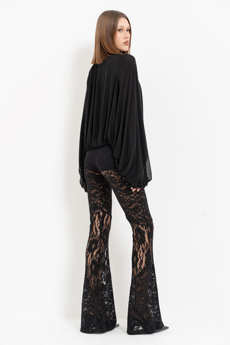 Black Lace Pants