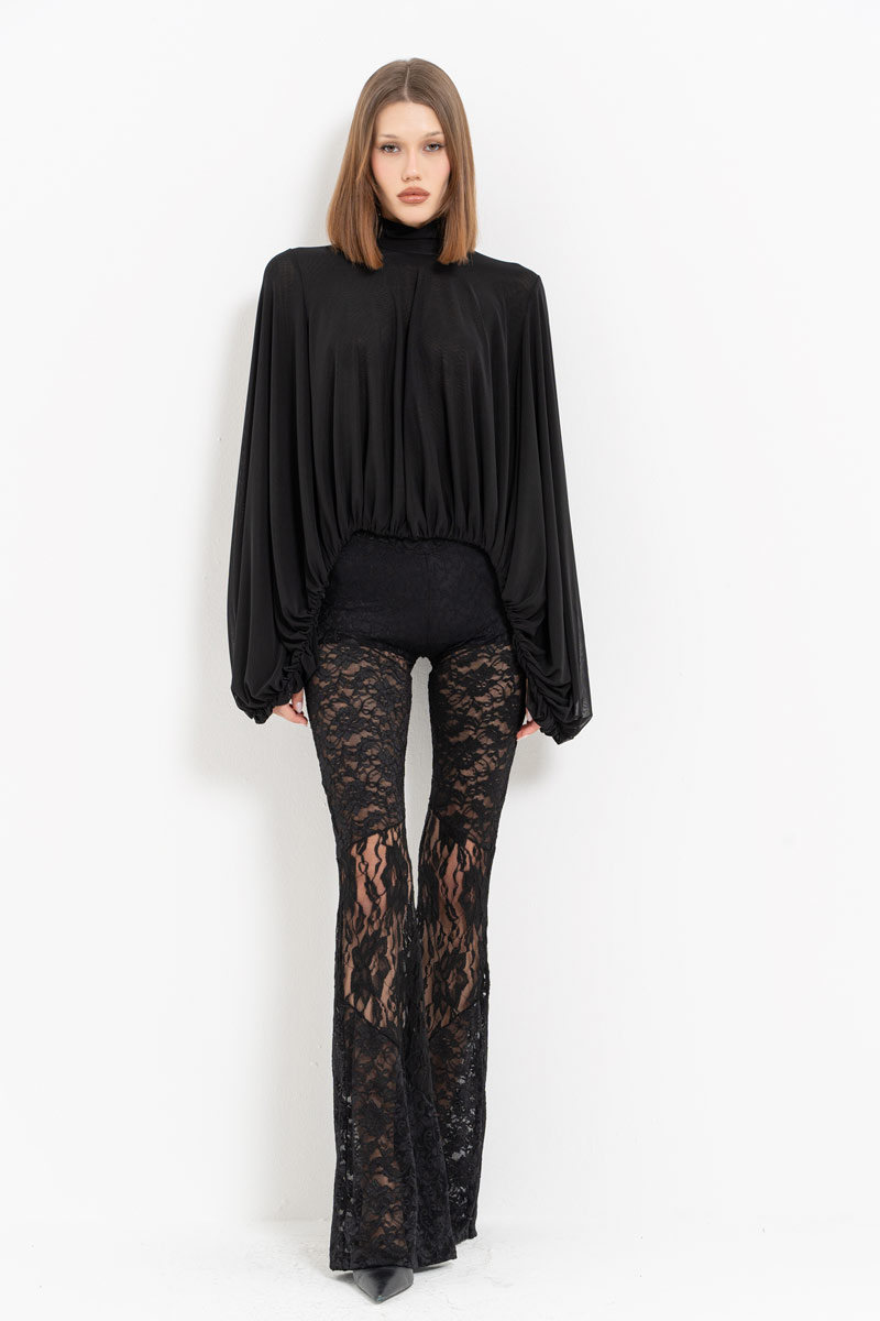 Black Lace Pants