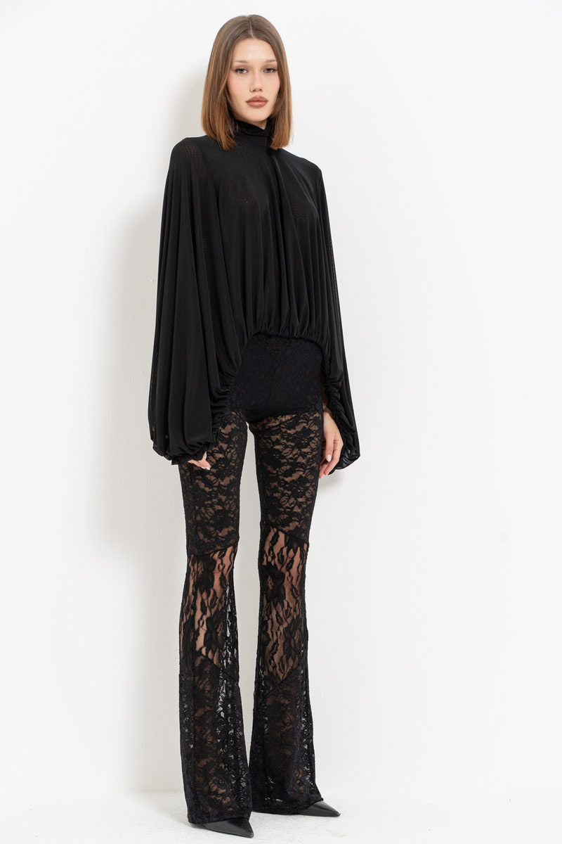 Black Lace Pants