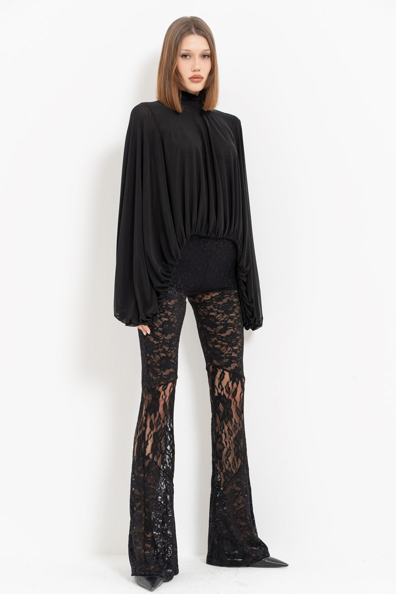 Black Lace Pants