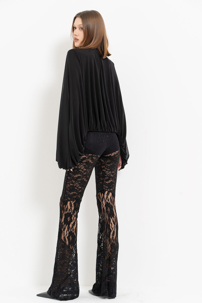 Black Lace Pants