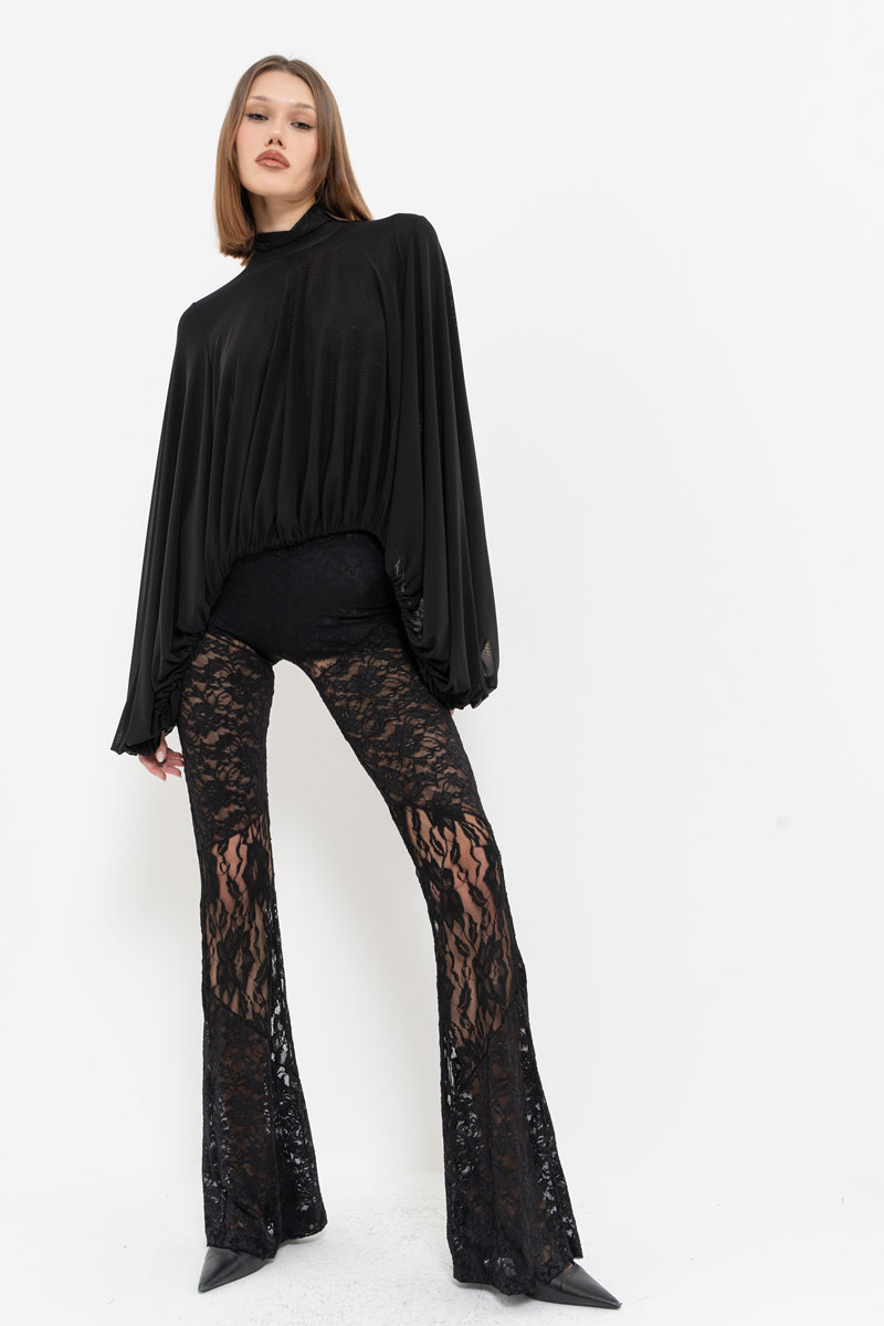 Black Lace Pants