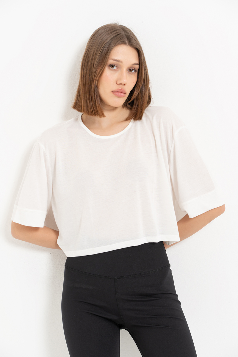 Offwhite Crop T-Shirt