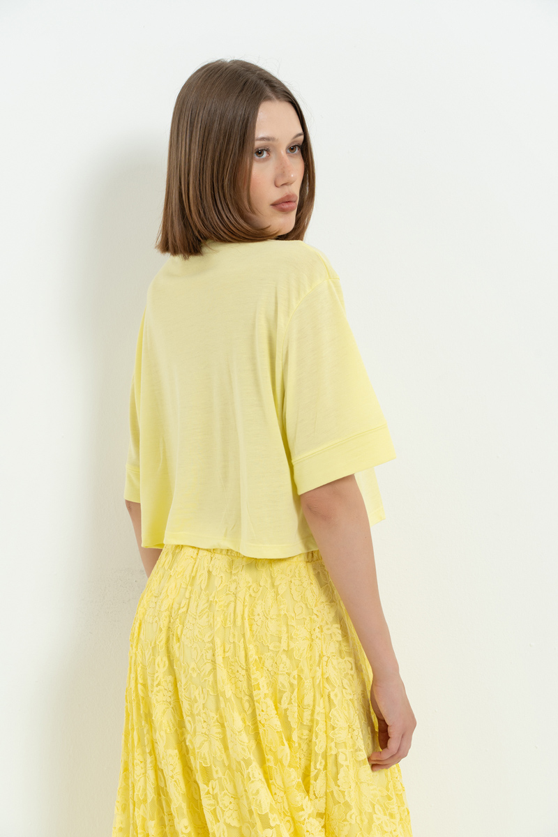 Yellow Crop T-Shirt
