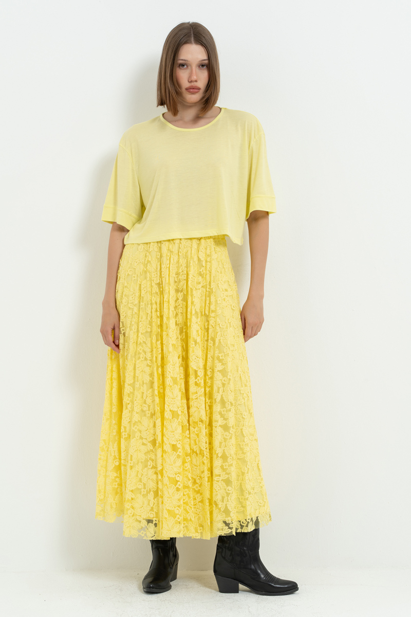 Yellow Crop T-Shirt