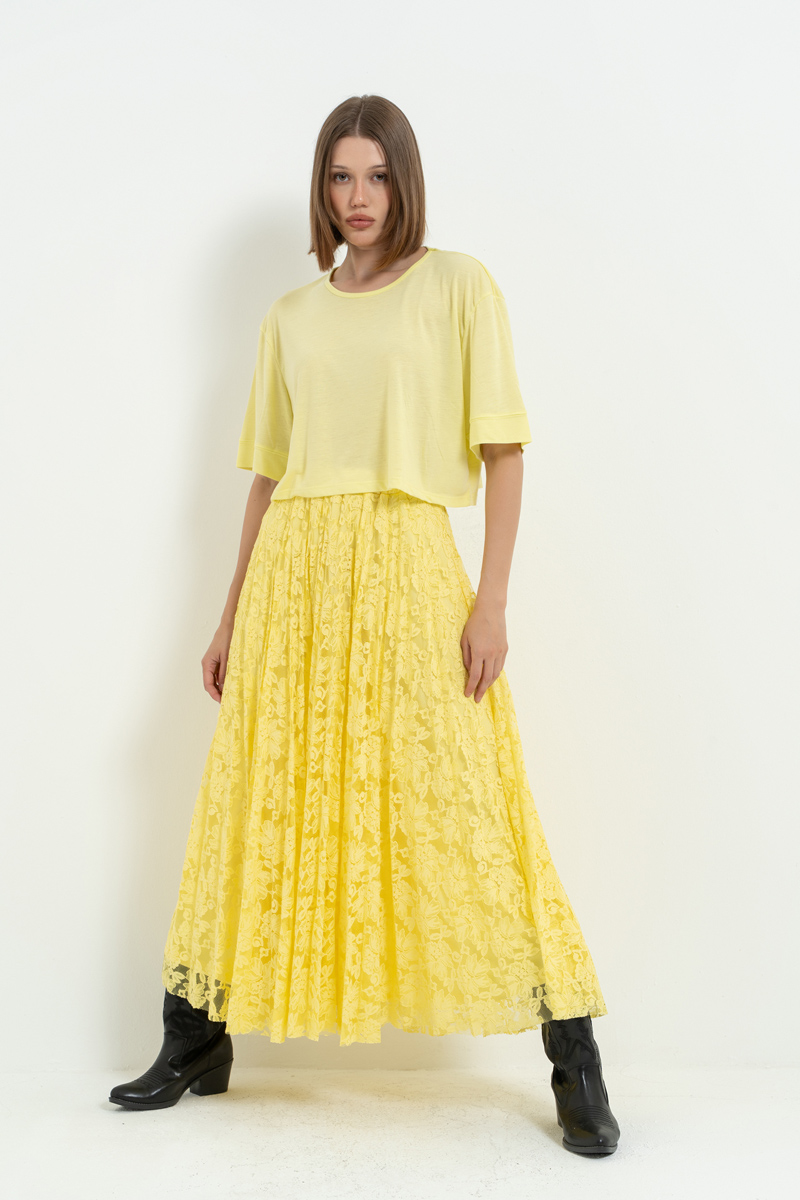 Yellow Crop T-Shirt