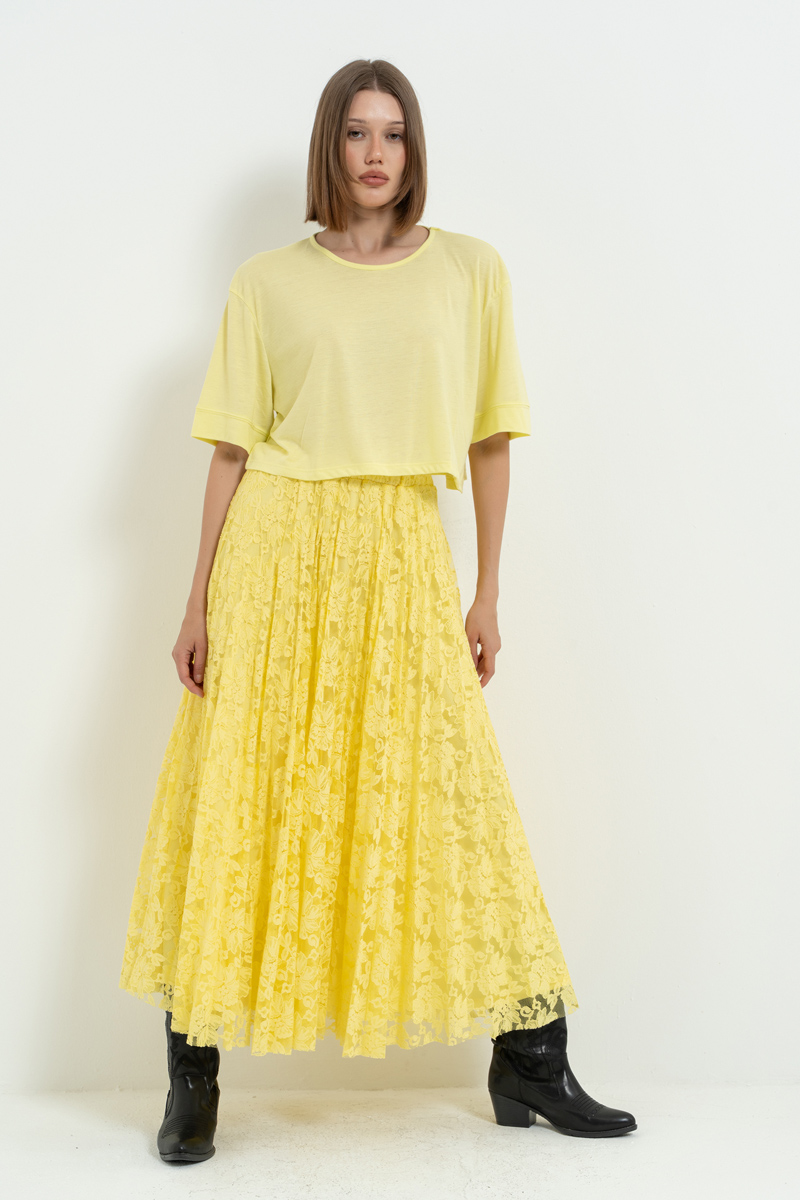 Yellow Crop T-Shirt